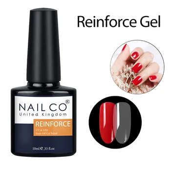NAILCO 10/15ml Top Base Coat Gel Nail Polish Reinforce Gel UV LED Soak Off Gel For Nail Decoration Varnish Nail Glue Vernis Gel
