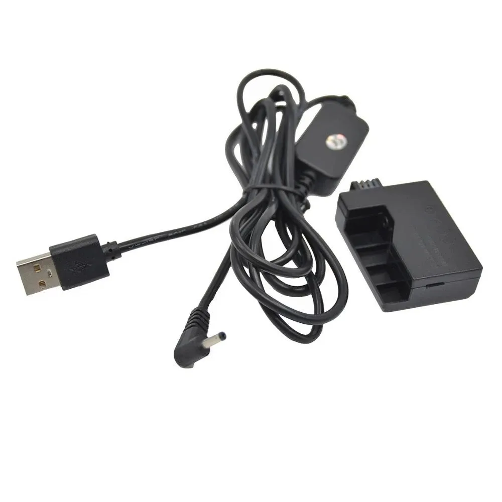

DR-E5 Coupler LP-E5 Dummy Battery+ACK-E5 5V USB Power Bank Cable For Canon EOS 450D 500D 1000D Rebel XSi XS Kiss F X2 X3 T1i