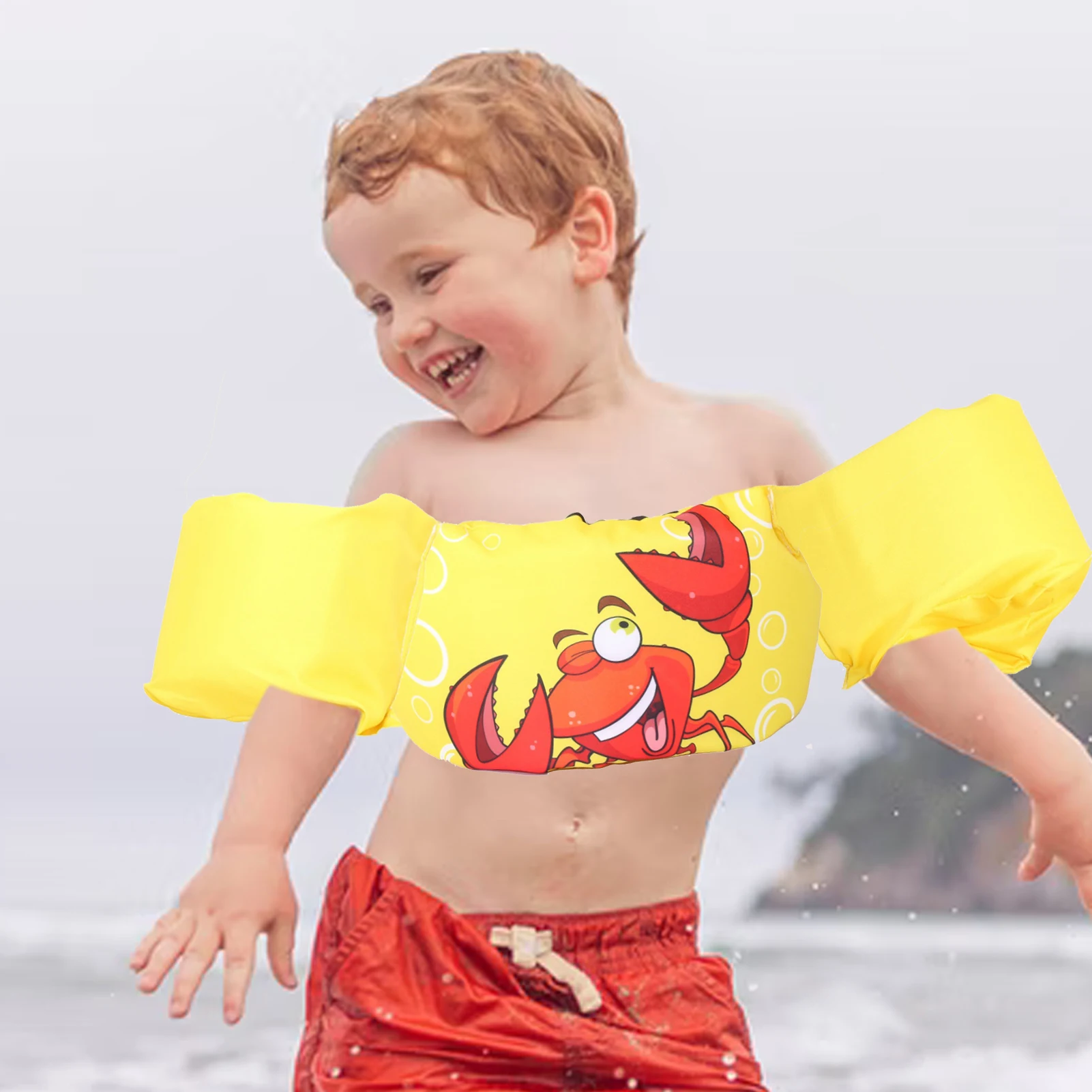 Toddler Swim Vest Pool Floats With Cute Cartoon Pattern For 2 To 6 Years Old Boys And Girls Life Vest For Children Puddle