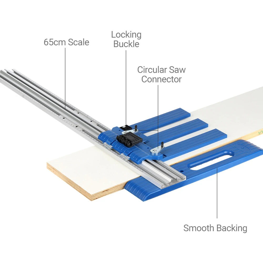 Circular Saw Guide Woodworking Cutting Guide Rail Aluminum Alloy Engineering Pla