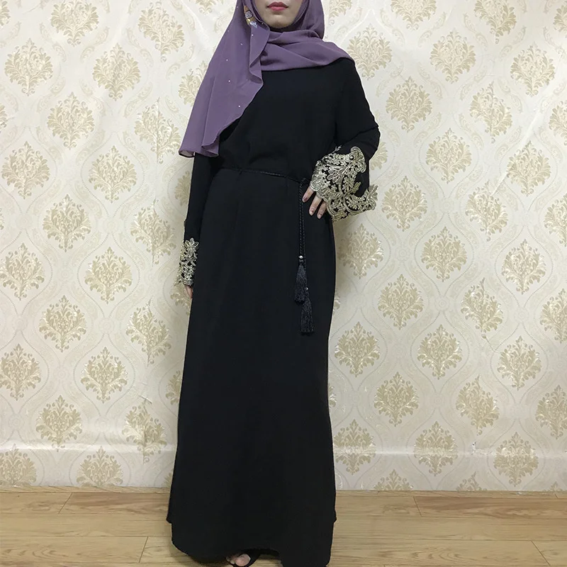 

Muslin Women Abaya For Middle East Dubai 2023 Women's Embroidered Long Skirt Turkish Malay Women's Dress Fashion Female Clothing