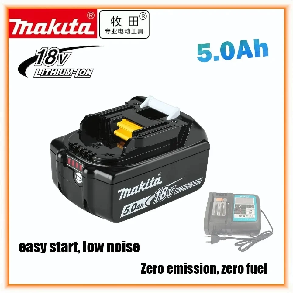 

Makita Original 18V 5.0AH Rechargeable Power Tool Battery LED Lithium Ion Replacement LXT BL1860B BL1860 BL1850