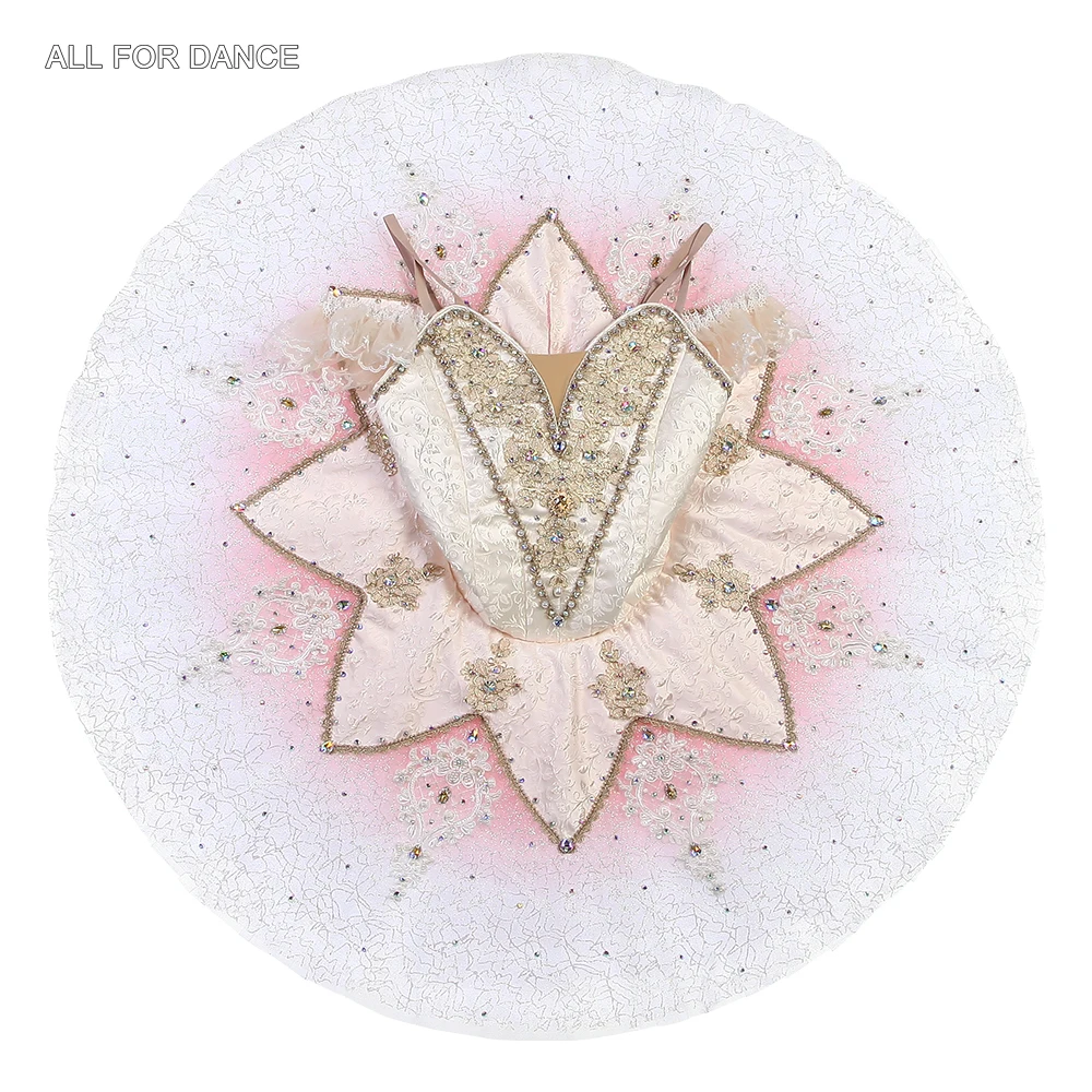 

Профессиональная пачка B24037 цвета слоновой кости с эффектом омбре, балетная пачка на заказ, вариация пачки