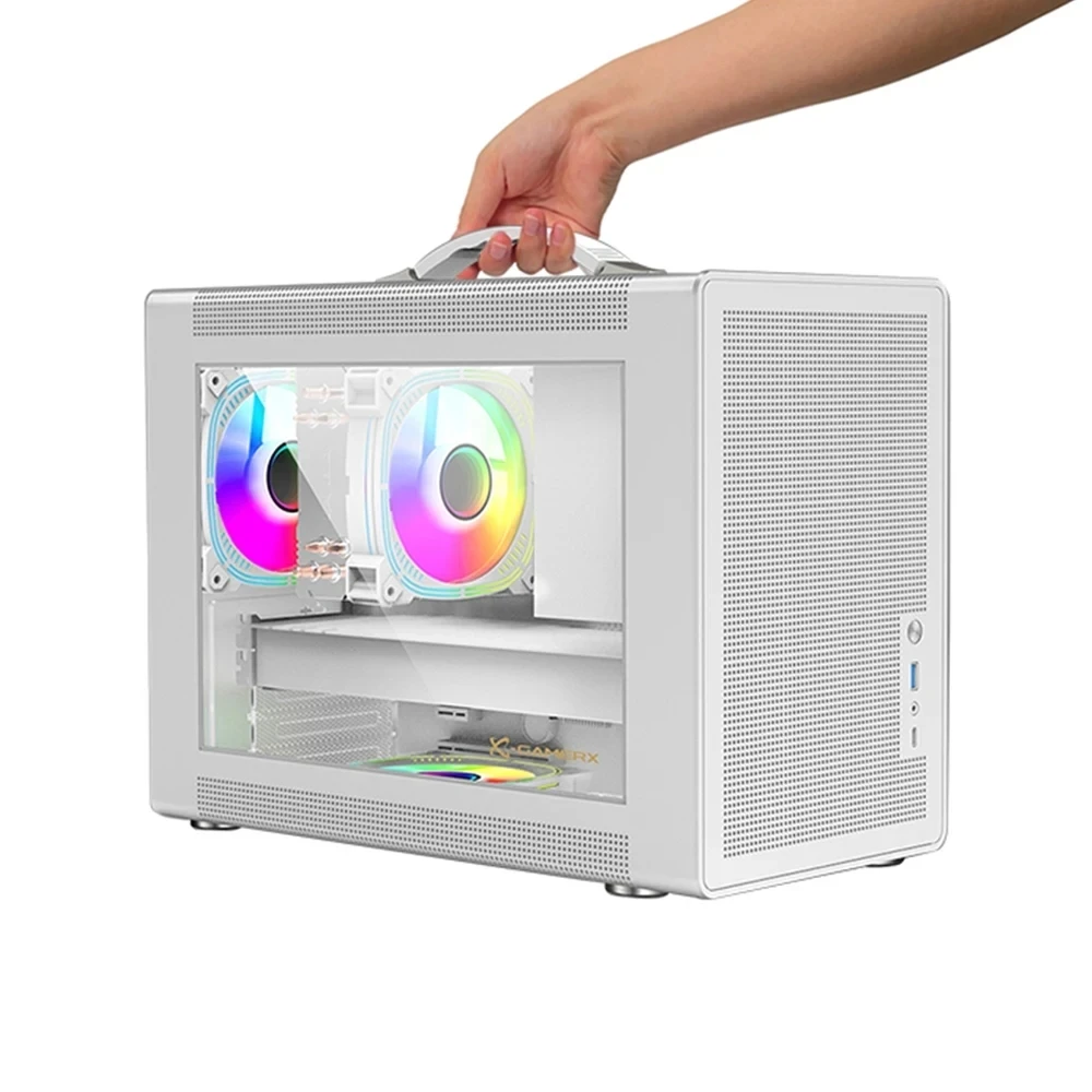 Power Train P60 Portable Case MATX Main Board Type-C Desktop Mini Small Host Desktop pc case pc chassis mini itx desktop case