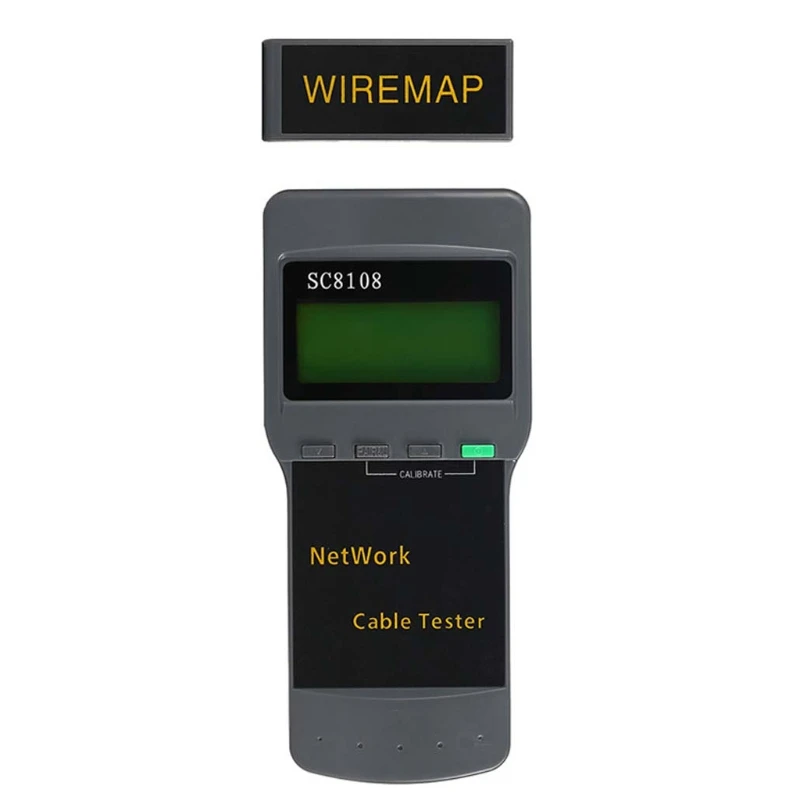 SC8108 Portable LCD Display  Tester Meter LAN Phone Cable RJ45 Cat5e Cat6 Drop Shipping