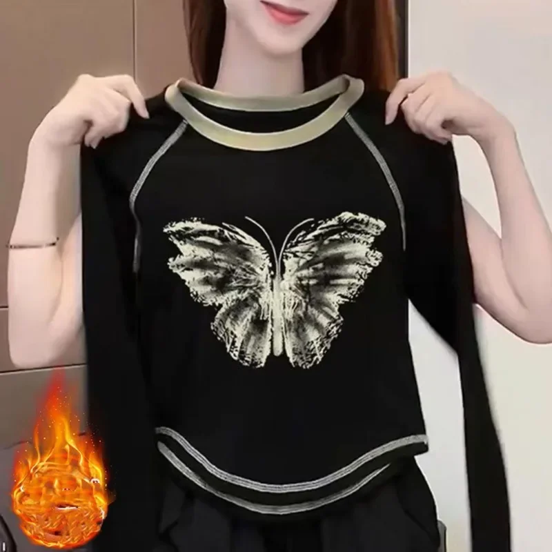 Рисунок 2 - Женская короткая футболка с длинным рукавом