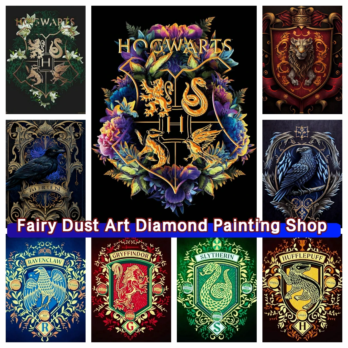 

Harry Potter Dream DIY Diamond Painting Kit Badge Colored Animal Sticker Diamond Embroidery Handmade DIY Mosaic Home Decoration