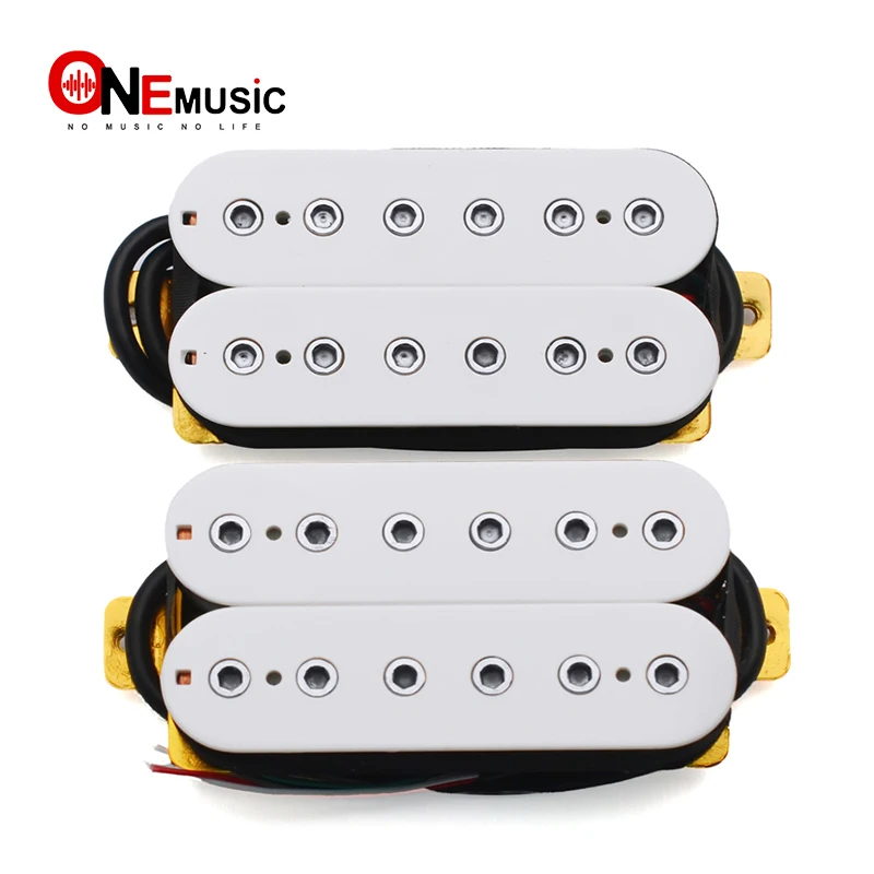 6 String Electric Guitar Pickups Humbucker Dual In Line Adjustable