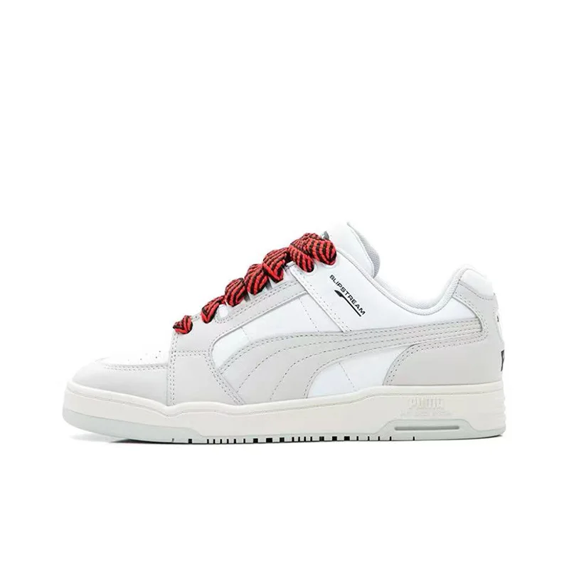 thumbnail image 1 of Zapatillas de tabla PUMA Slipstream Lo ligeras y duraderas de caña baja para hombre y mujer, en color blanco y verde, 1 of 5