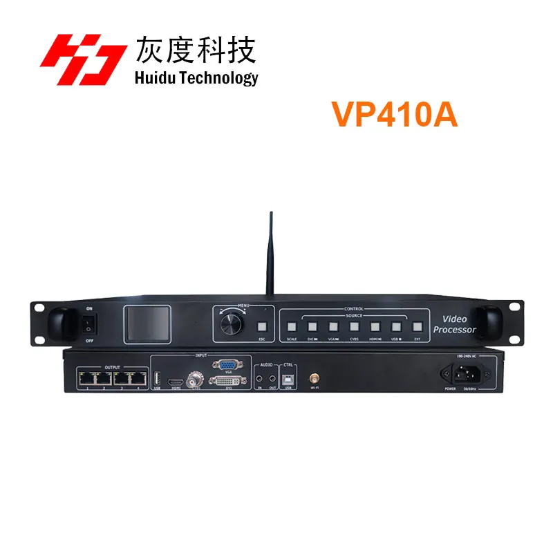 

Huidu VP410A LED Display Screen Video Processor integrated Sending Card Full-color LED Video Wall Control System