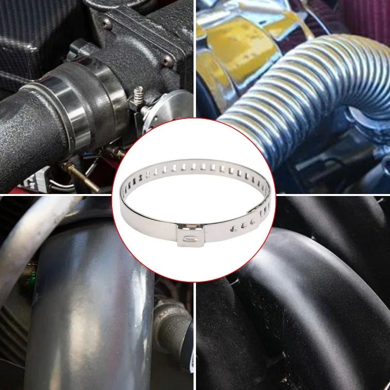 For Axle CV Joint Boot Clamps Kits Stainless Steel Driveshaft CV Boot Clamps Adjustable 25-50mm 50-120mm Car Accessories