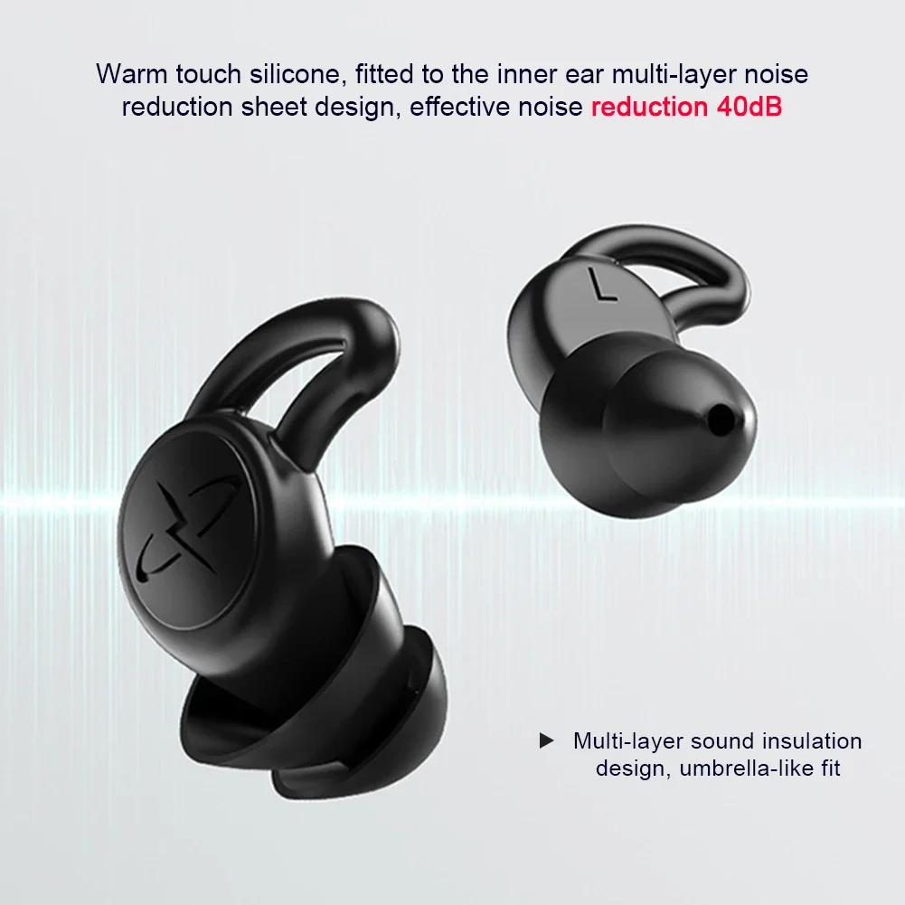 1Pair Sleep Noise Reduction Earplug Soft Silicone Ear Muffs Noise Protection Travel Reusable Swimming Waterproof Ear Plugs 5