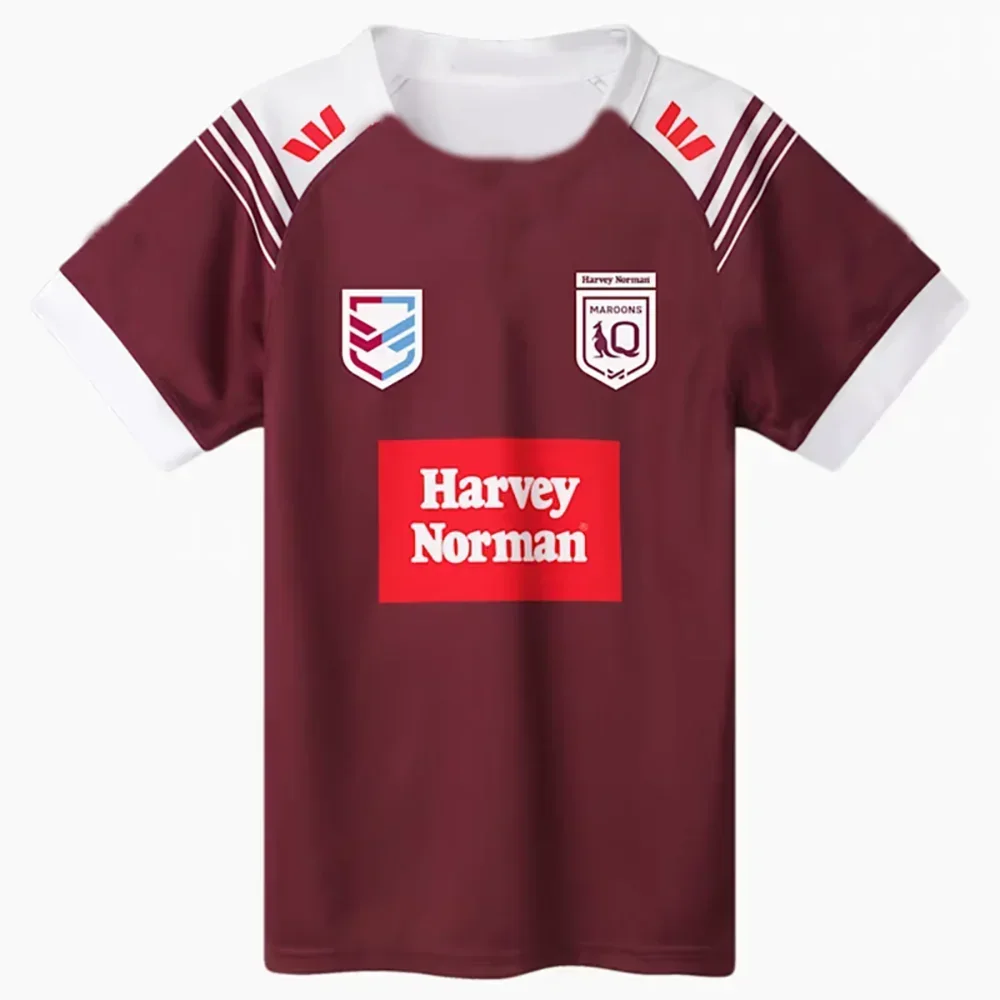 2425 New Jersey Clothing Men's T-shirt Oversixed NRL Rugby South Wales Training Uniform High-quality Short Sleeved Jersey Tees 3