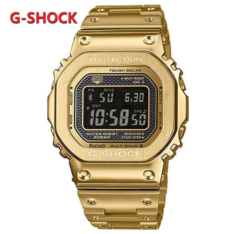 G-SHOCK GMW-B5000 Series Waterproof Watch Men's Gift Solar Men's Watch Metal Case Fashion Watch Multifunctional Stopwatch