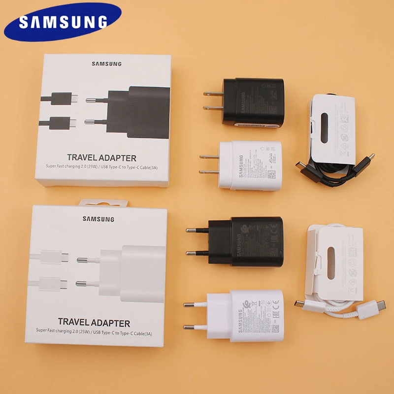 Original Samsung S21 S20 S22 Ultra 5G 25W Charger Super Fast Charge Usb Type C Pd PPS Quick Charging For Galaxy Note 20 Ultra 10