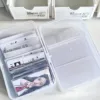 Sharkbang ABS Flip Storage Box Transparent Desktop Organizer Large Capacity Postcards Stickers Box Subpackage Holder Stationery 6