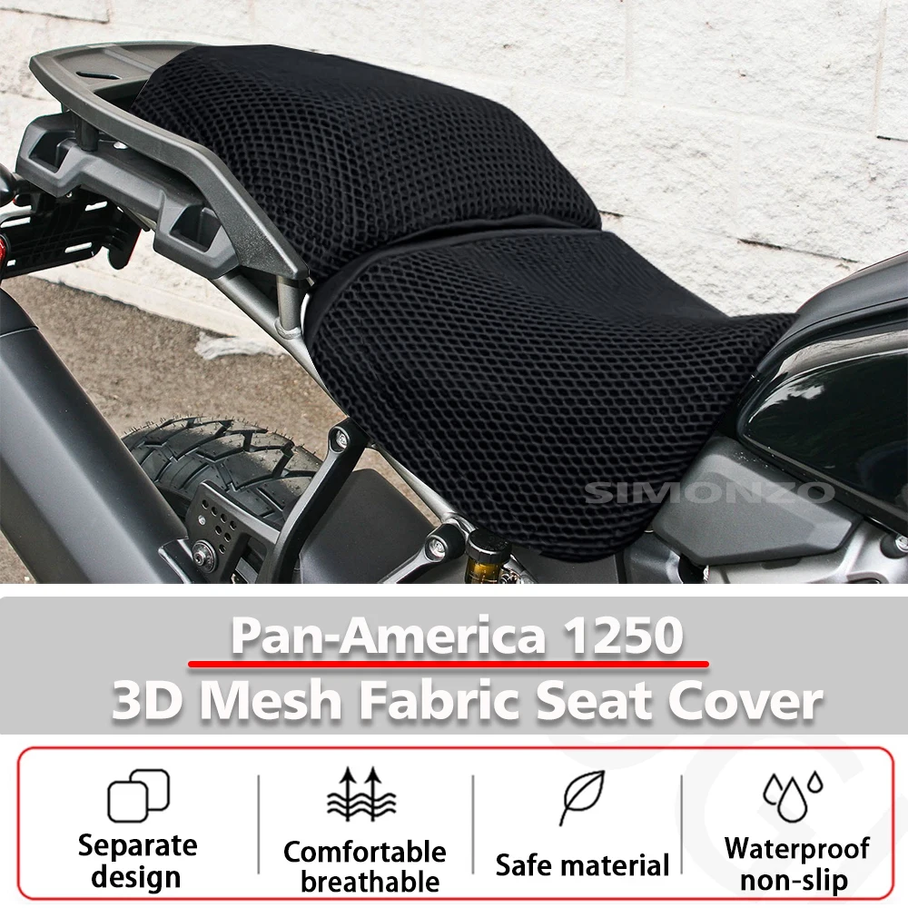 

Cushion Seat Cover For PANAMERICA 1250S Modify Pan America 1250 Motorcycle Protecting Nylon Fabric Saddle Seat Cover PA1250