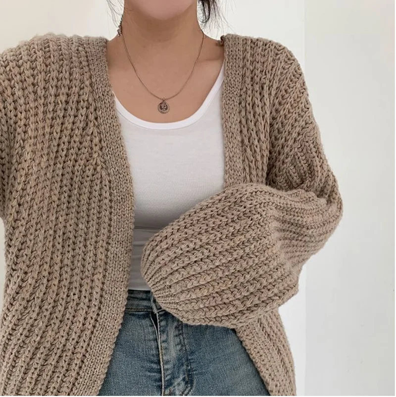 2026 Vintage Harajuku Lantern Sleeve Women Cardigan Sweater Casual Korean Fall Streetwear Tops Chic Lazy Wind Y2k Sweater 9 Sb038626243de452c9303051f6f393c79X