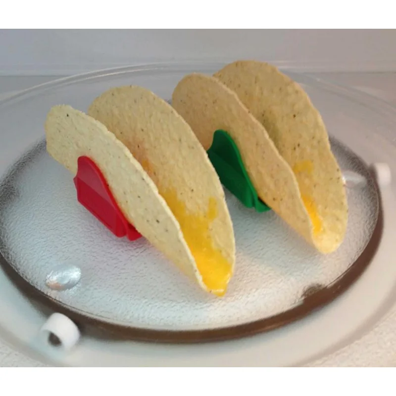 12pcs Taco Rack In Pie Tools Plastic Durable Mexican Pancake Rack Tray Taco Holder Kitchen Supplies Protector Food Pallet Holder