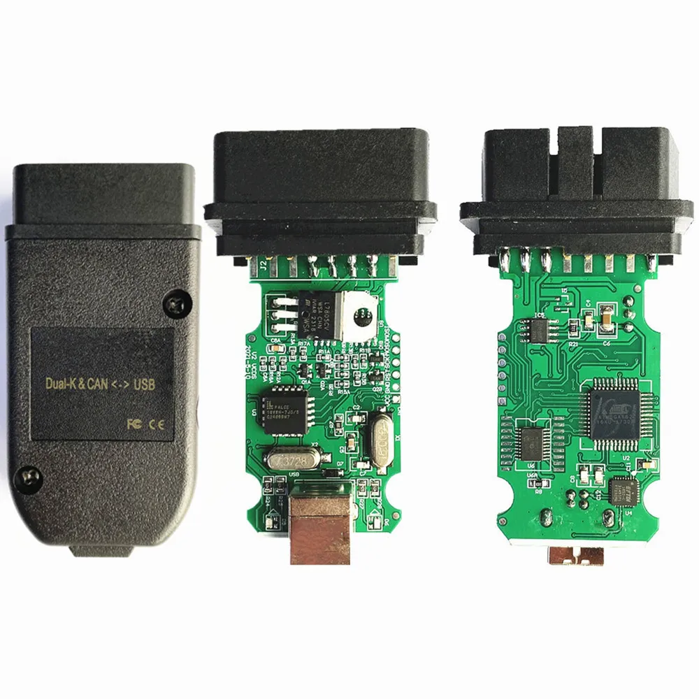 Newest V23.3.1 HEX V2 Interface ATMEGA162+16V8+FT232RQ OBD2 Scanner Tools for VW/AUDI/Skoda Support Multi-Language 4