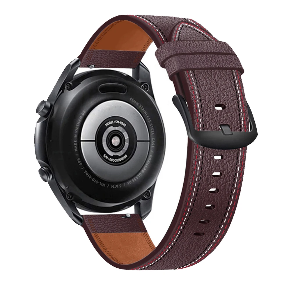 Elegant 22mm Soft Leather Watchband Strap – Premium Wristband Bracelet