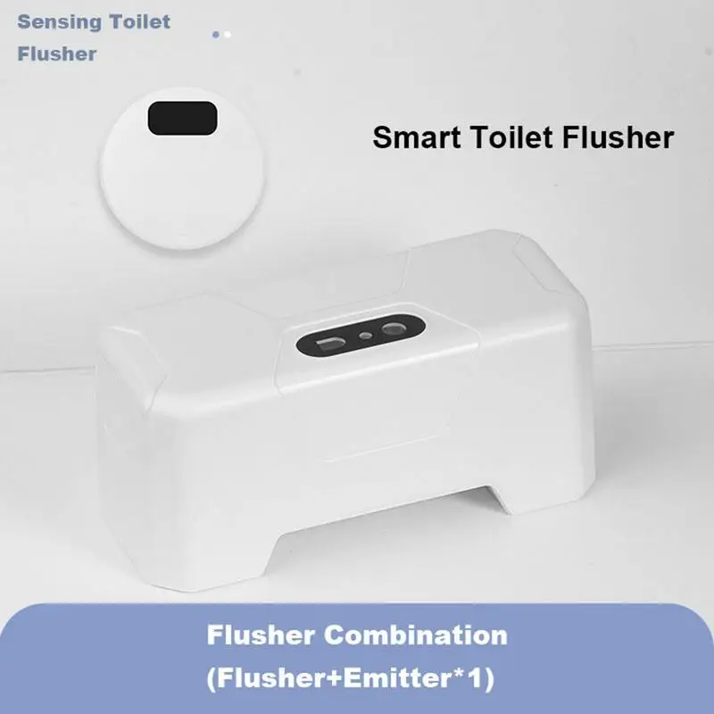Toilet Automatic Flushing Sensor Infrared Smart Wireless Flush Valve  Household Defecation Sensor Flusher Bathroom Accessories
