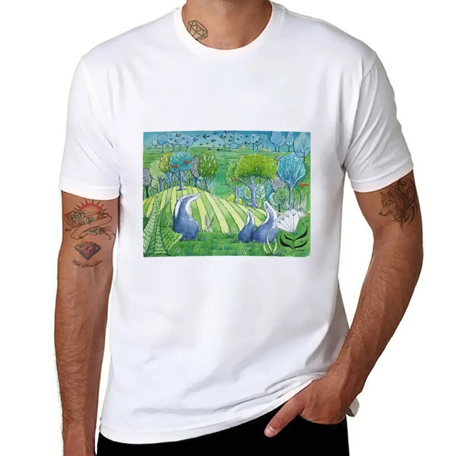 

Birdwatching T-Shirt summer top sweat heavyweight t shirts for men