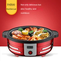 Popcorn Machine Barbecue Non-Stick Pan Household Small Automatic Can Put Sugar Corn Flower DIY Ease of Use Ball Type 850W 2