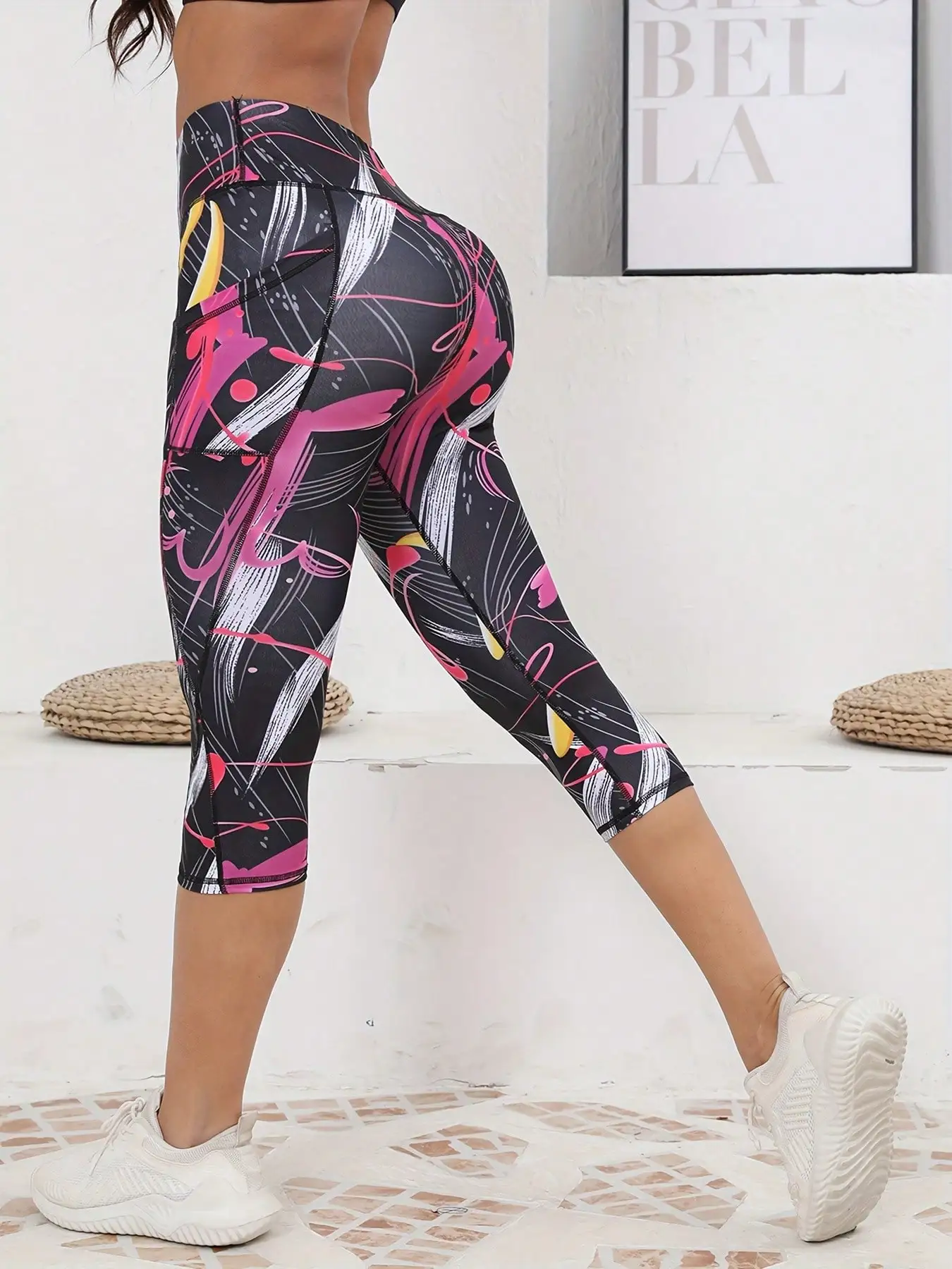 Printed Women’s Leggings with Pockets High Waist Yoga Pants Fitness Running Exercise Leggings Best Sellers In Women's Clothing