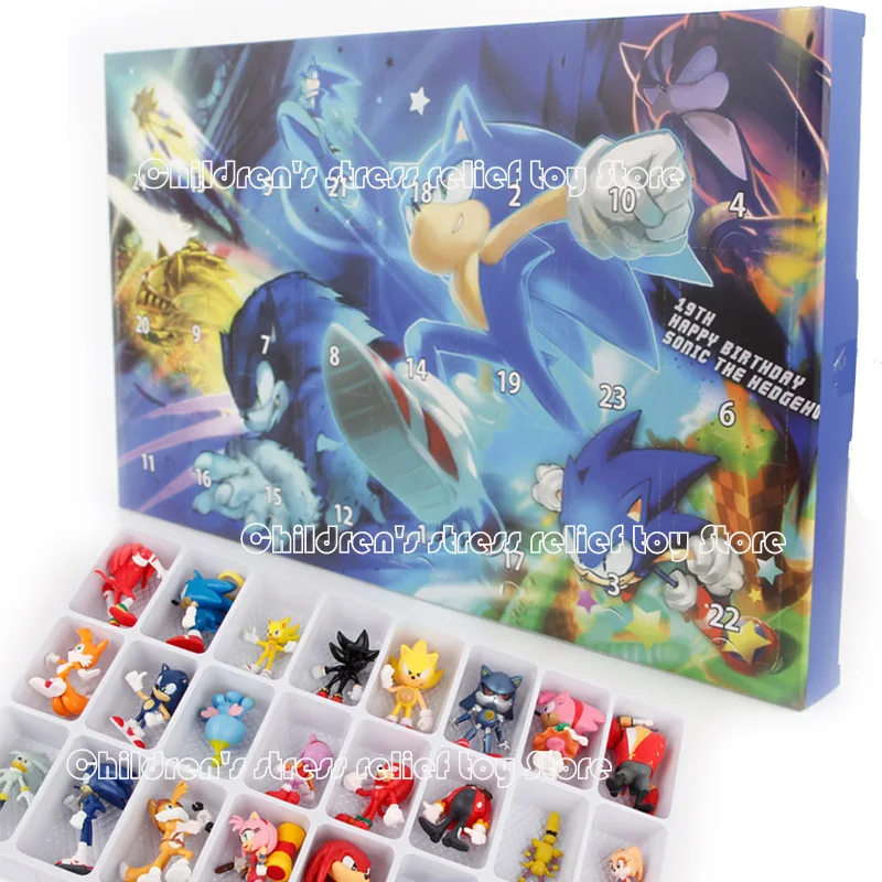 24 Uds De figuras de Calenda de Adviento de Navidad de Sonices caja de 24 Uds De figuras de Calenda de Adviento de Navidad de Sonices caja de