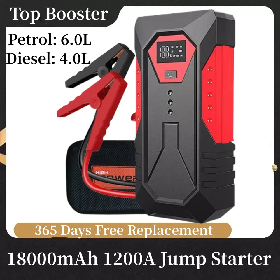 18000mAh Car Jump Starter Portable Power Bank Car Battery