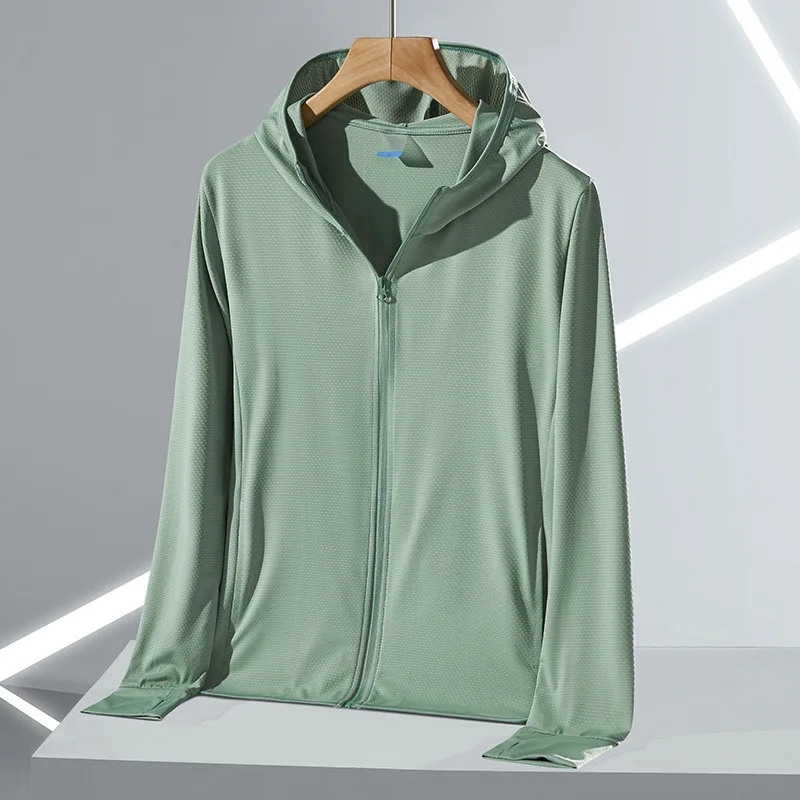 Man Women Summer Jacket Ice Silk Breathable Sunscreen Clothes Cycling Fishing UV Protection Coat Family Outdoor Free Shipping
