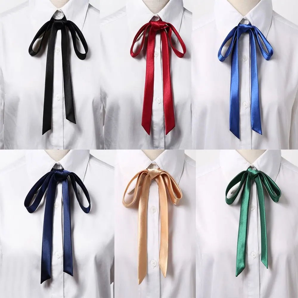Satin Bow Tie Gambler Western Cowboy Necktie Ribbon for Wedding