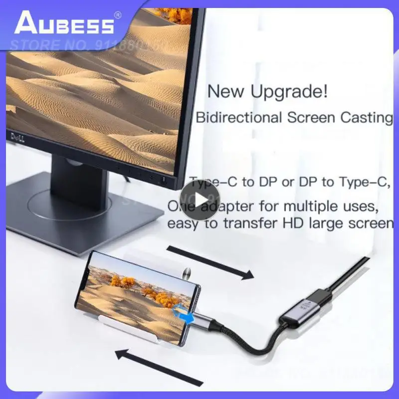 HDTV 맥북용 C 타입 DP 1.4 어댑터 케이블, C 타입 3.1-미니 디스플레이 포트 케이블, 썬더볼트 3-8K @ 60Hz