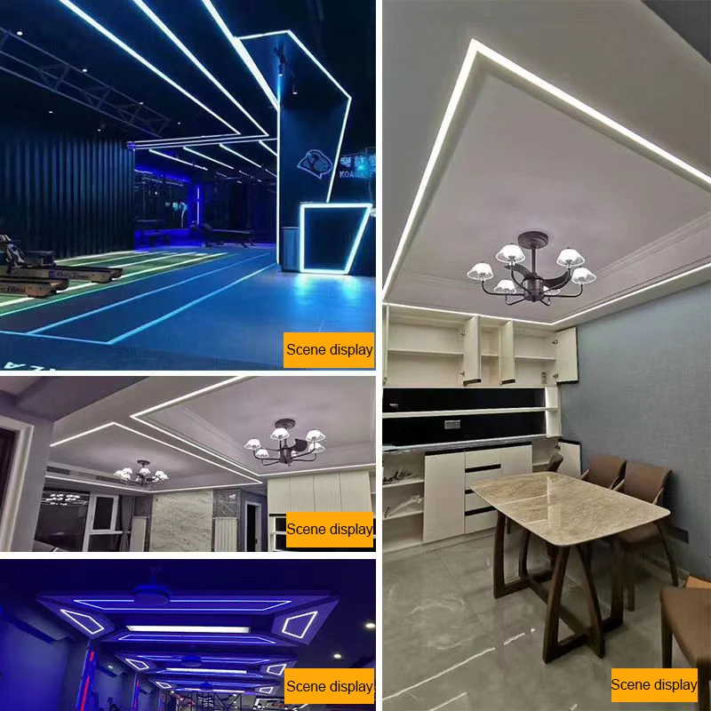 LED Office Light Aluminum Profile Embedded Trimless Linear Lamp - Main Image