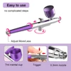 Airbrush Nails Kit Accessories Airbrush Spray Gun With Cups Airbrush Cleaning Kit Replacement For Nails Painting Cake Decorating 2