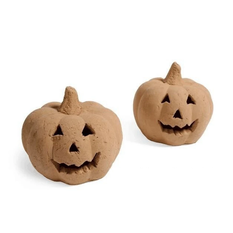 

2 PCS Halloween Fire Pit Pumpkin Decoration Resin Reusable Skeleton Flame Fireproof Used For Campfire Fireplace