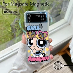 Adorable MagSafe Magnetic Phone Case - Soft Transparent Cover - Samsung Z Flip6 5G (ZDCX - 210ZD33019A1)