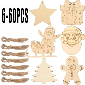 Blank Wooden Christmas Ornaments 1