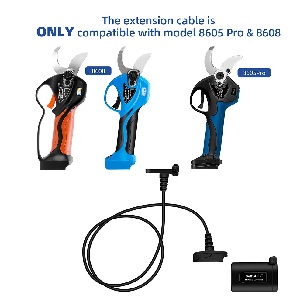 32Mm 21V Potatore Cordless Motore Brushless Cesoia Elettrica Per Potatura Efficiente Albero Da Frutto Bonsai Potatura Rami Cutter Tool