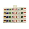 64+1 Seaside escape Mahjong Blocks Tiktok 64 Pcs Mahjong Seaside Escape Tile Game Pattern of Flag Ball Battle Chee Chess Toys 3