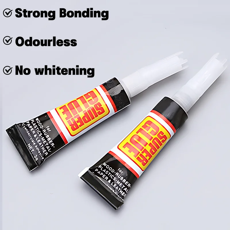 Quick-drying Glue Epoxy Resin Super Glue Liquid Tube 502 Quick Shoe Repair Plastic Metal Glass Strong Adhesive