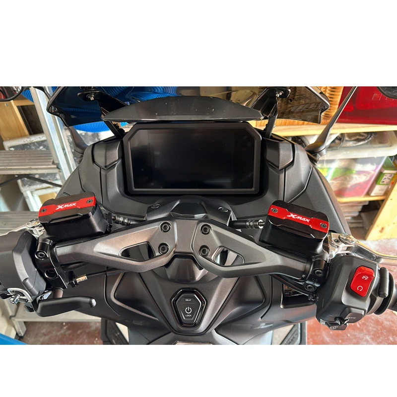 YAMAHA XMAX 250 300 XMAX300 XMAX250 2017-2023 액세서리 오토바이 브레이크 유체 탱크 유체 저장소 커버 오일 필러 캡