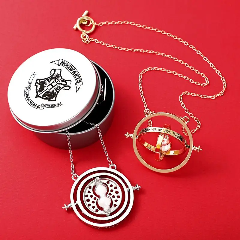 Fashion New Harried Collana Anime Figure Potters Hermione Time Quicksand Converter Ciondolo Ragazzi Ragazze Accessori Premium Regalo