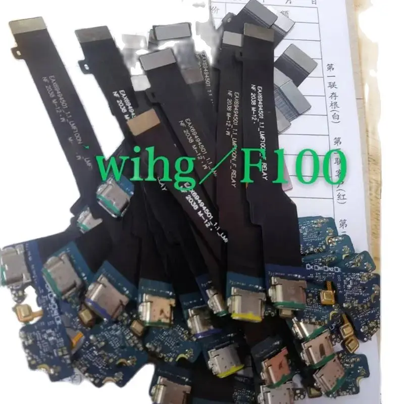 Cavo Flessibile Delle Parti Della Scheda Del Connettore Della Porta Della Spina Del Caricatore Di Ricarica Con Microfono Per Lg Wing 5G Lm-F100 F100