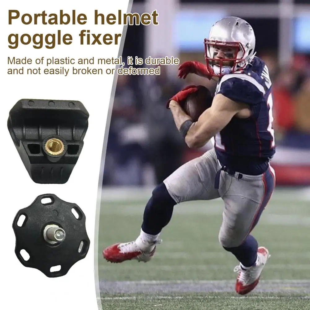 Portable Helmet Goggle Fixer Football Visor Clips Helmet Fasteners Repair Kit Replacement Screws for Quick for Football