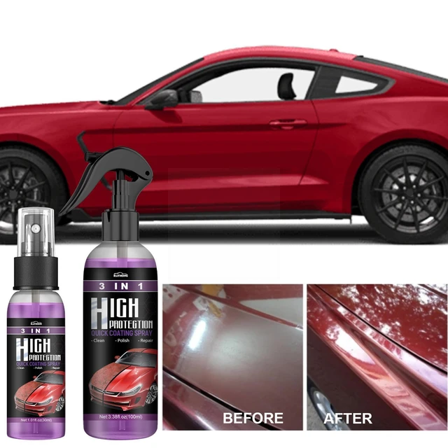 3 in 1 Schnellbeschichtungsspray,Auto-Schildbeschichtung mit Schutz   Wasserloses Autowasch-Keramik-Spray-Beschichtungs-schnelles Auto -Beschichtungs-Spray für Autos, Motorrad : : Auto & Motorrad