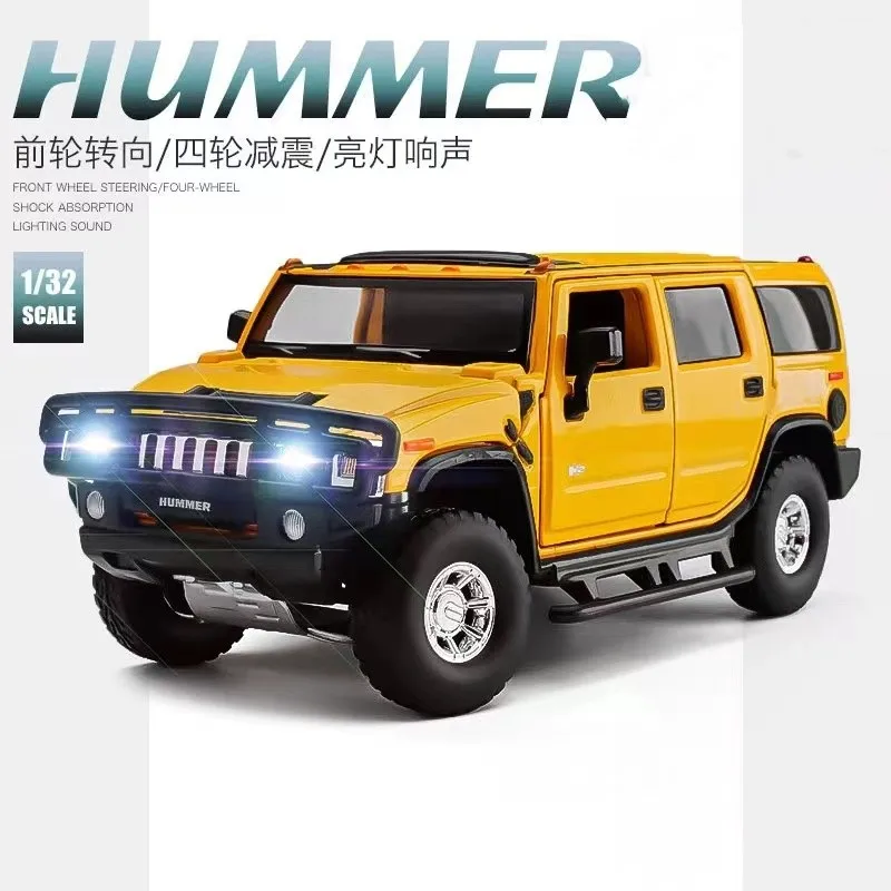 1:32 HUMMER H2 Alloy Car Model Diecasts Metal Toys Off-road