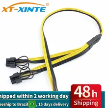 

PCI-E PCI Express 6Pin to Dual 8Pin 6+2Pin Adapter Cables GPU Video Card Power Cable Module Splitter Wire 16AWG for Miner Mining