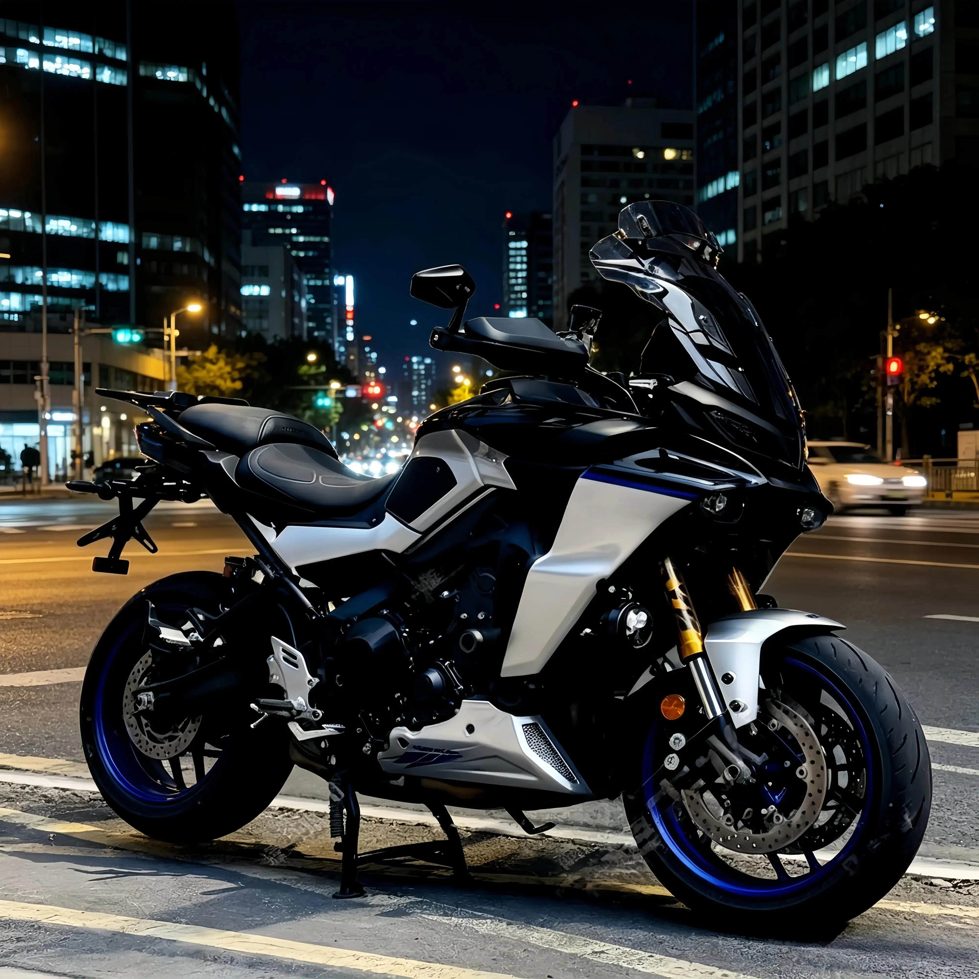 야마하 트레이서 9GT GT+ Y-AMT 2025-2026 모터사이클 리어 펜더 테일 타이디 숏 테일 번호판 홀더 테일스톡 브래킷 키트